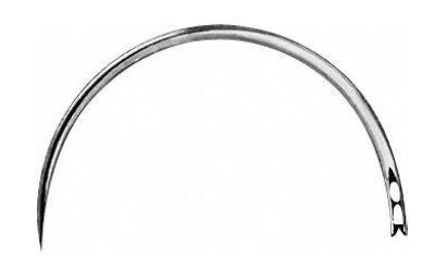 ШОВНА ГОЛКА №G8 КОЛЮЧА 46 mm, Ø 1 mm